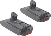 Newest 25.2V 6000mAh Battery, Compatible with Dyson V12 Detect Slim Cordless Vacuum (SV20, SV30, SV35, SV46) High - Performance Replacement(2pcs)