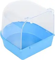 BESPORTBLE 1Pc Caged for Small Birds Covered Multi Functional Cage Light Blue for Canaries Budgies and Lovebirds and Durable Design