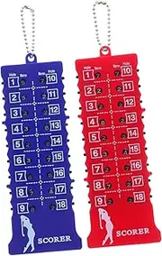HOLIDYOYO Golf Stroke Counter: Portable Golf Score Counter Clicker Keychain - Lightweight -Hole Stroke Tracker Display for Training Practice Competition