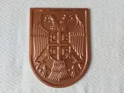 Big Serbian Coat Of Arms - Bronze Color - Souvenir For Decor