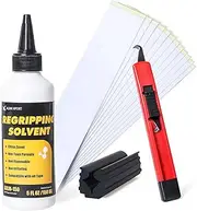 Alimi Xport Golf Grip Kit for Regripping Golf Clubs - Come with 15 Golf Grip Double Sided Tape Strips, 5oz Grip Solvent, Hook Blade & Rubber Vise Clamp - Professional Quality Golf Grip Kit
