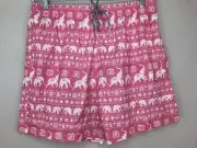 Boardies Apparel Mens XL Swim Trunks Pink White Elephant Print Shorts Waist 33