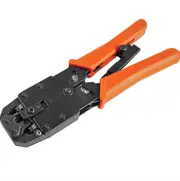 Astrotek 8pins RJ-45 6pins RJ-12 4pins RJ-11 Crimper Cut Strip Crimping Tool Kit