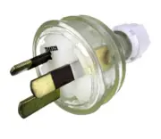 EP15 15 Amp 3 Pin Extension Plug Lead Clear 240v