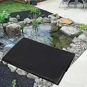 Pond Liner Membrane for Fish or Koi 4x6m 5x8m 6x10m 8x12m 10x15m Underlay Flexible Pond Liner for Irregular Shapes Garden Ponds | Black Impermeable HDPE Damp Proof Tarp 0.12mm Thick(5x8m(16.4x26.2ft))