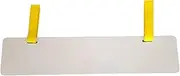 Registration number and sticker plate for inflatable dinghy or boat, Multiple Mounting Options, Pair/QTY 2 (Hook & Loop Strap, Gray)