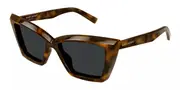 Saint Laurent SL 657/F Asian Fit 002 Men's Sunglasses Tortoiseshell Size 55