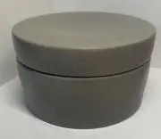 Threshold Studio McGee Round Decorative Box Ceramic Stoneware Storage 4" x 7"