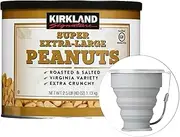 MORALZA Kirkland Signature Super Extra-Large Peanuts, 2.5 lbs.Item 222490. Bundle Sillicone Collapsible Cup 200 mL - 2 items.