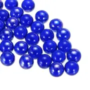 Glass Beads,1set Glass Gemstone Dark Blue 0.99lbs Glass Pebbles