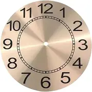 TINEASUR Metal Dial Clock Accessory DIY Wall Clock Replacement Round Aluminum Dial Plate
