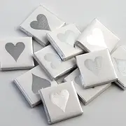 Silver Heart Neapolitan Chocolates