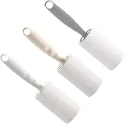 FONDOTIN 2pcs Portable Sticky Roller Paper for Hair Removal Tearing Replacement Paper for Clothes Pants and Car Seats Extra Sticky Lint Remover White