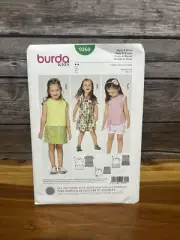 BURDA KIDS 9360 DRESS & BLOUSE SIZE 2-7 Sewing Pattern 3 Styles uncut