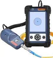 Handheld Optical Fiber Tester, 400X Magnification Fiber Connector Endface Microscope with 3.5 Inch Display Monitor, Fiber Optic Connector Detector, Multi-Function Identification Instrument