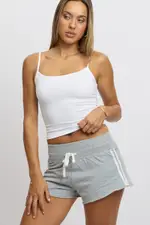 Grey Track Shorts Low Rise - Size 16XL, Women's Track Short