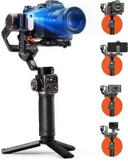 Isteady MT2 Kit Gimbal Stabilizer for Camera, AI Tracker W/Fill Light 3-Axis Gim