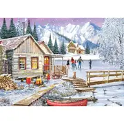 Gibsons - Winter At The Cabin Puzzle 1000pc