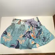 Jamie Sadock Ikebana Pleated Golf Tennis Skort Floral Pocket Cadiz Blue (21) W6