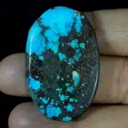 52.40 Cts Natural African Azurite Chrysocolla Oval Cab Loose Gemstone 26X44X5MM