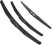 3pcs Front And Rear Windshield Wiper Blade For Fit For Jazz MK1 2002-2008 Windscreen Window Car Accessories