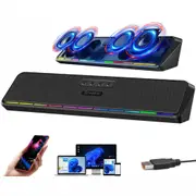 Wired USB Powered/Bluetooth 5.3 Computer Stereo Laptop Speakers for Desktop PC