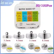 Dental Matrix Bands Set Sectional Contoured Metal Matrices Band Autoclavable x50