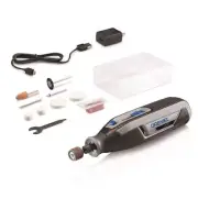 Dremel 7760-N/10 Gray 4V 25000 RPM Lite Cordless Rotary Tool Kit 1/4 and 1/8 in.