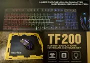 T6 Gaming Keyboard and Mouse Set for PC Laptop Rainbow Backlight USB Ergonomic
