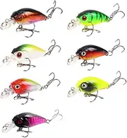 AmazingJul 7pcs of Fishing Artificial Bait Micro Fishing Lures for The Bar