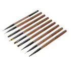 9pcs Nail Art Brushes Set UV Gel Brush Gel Tips Builder Nail Design Painting