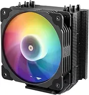 Vetroo V5 Black CPU Cooler w/5 Heat Pipes 120mm ARGB & PWM Fan 150W TDP Air Cooler for Intel LGA 1700/1200/115X AMD AM5/AM4 w/Addressable RGB Lighting Sync