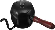 1Pc Hand Brewing Coffee Kettle Stainless Steel Drip Pot with Long Spout Lightweight Portable for Home Office Cafe Easy to Clean Capacity