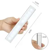 Compact Motion Sensor Light 10 LED Closet Night Light Battery/USB Power