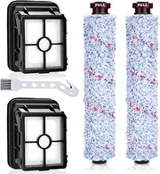 [Artraise] Filter for Bissell Crosswave Accessories for Bissell Crosswave 3-in-1 with 2 replacement filters and 2 multi-surface brush roll for Bissell CrossWave Filter 1866 17132 & 2225N