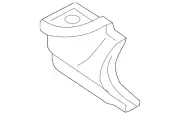 OEM NEW 2004-2009 Mazda 3 Gutter Extension Sedan Passenger Side Right BNYV70440 (for: Mazda)