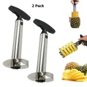 2 Pineapple Slicer Corer Cutter Stainless Steel Kitchen Gadget