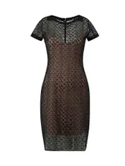 Pierre Mantoux for Alaïa Black Lace Layered Mini Dress