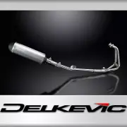 Kawasaki Ninja 250R 2008-2013 Complete Exhaust 2-1 13.5" X-Oval Titanium Muffler