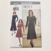 Dress b3142 UNCUT Sewing Pattern Size 6-10 Vintage Butterick Chetta B