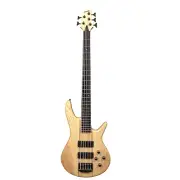Haze 5String Active Humbucker Solid Walnut WR Electric Bass Guitar-Natural B337N