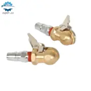 Air Tyre Chuck Ball Tire with Valve Stem Lock On Clip Inflator Steel Fitting