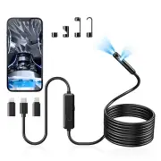 Endoscope Camera with Light, Dual-Lens 1920P HD Borescope with 8 Adjustable L...