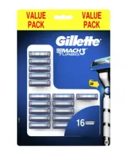 New Gillette Mach3 Turbo Razor Blades Refill 16 Pack
