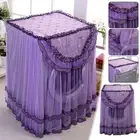 Lace Washing Machine Cover Dustproof Embroidery Drum Washing Machine Dust Cover