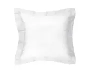 Algodon 300 Thread Count Cotton European Pillowcase - White