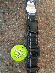Kong Max Dog Collar Black Small Dogs Neck 10"-14" Strong Thread Durable NWT