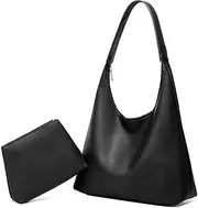 [WINYU] Tote Bag for Women Large Hobo Bag With Zipper Retro Shoulder Handbag Bags for Women Travel Purse for Dating, Party, Shopping, Traveling