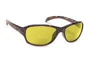Coyote Eyewear BP-14 Polarized Bi-Focal Reading Sunglasses Tortoise/Yellow +2.25