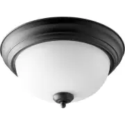 Quorum International 3063-13-69 Fort Worth Flush Mount Noir